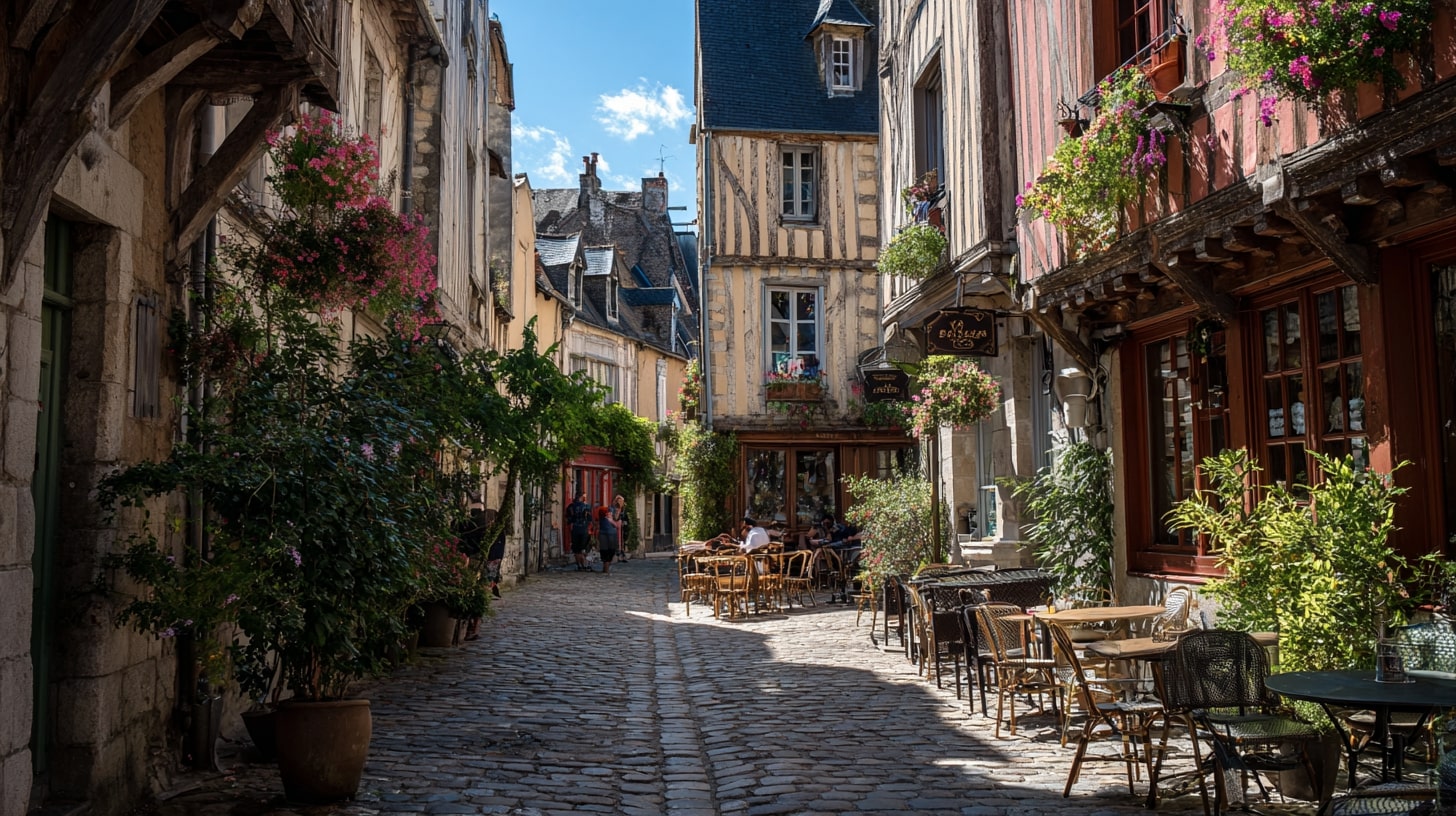 Vie quotidienne et ambiance singulière dans le Vieux-Tours